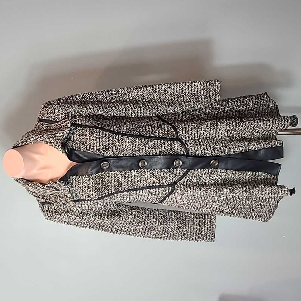 vintage tweed jacket Size 8 Y2K Renaissance Fairy Grunge Collared Old Money